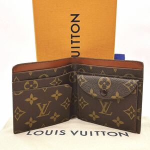 ★極美品★【A265】LOUIS VUITTON ルイヴィトンモノグラム ポルトカルトクレディ 二つ折り 総モノグラム柄 長財布 札入れ M60825/841