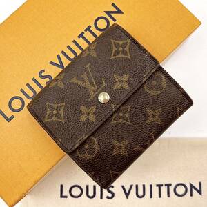 ★美品★【A328】LOUIS VUITTON ルイヴィトン　モノグラム　ポルトフォイユ・エリーズ 三つ折り財布 WホックM61654/TH0934