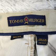 90s TOMMY HILFIGER コットン素材スラックス・チノパン W36 XLくらい 82411_画像6