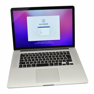 1円スタート MacBook Pro 15 Mid2015 A1398　i7 2.5GHz 16GB SSD512GB 中古品 3-20