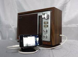 ★整備品 ：ワイドFM放送が受信できます＆外部入力付き★SONY ICF-9740 AM/FM ２Band トランジスターラジオ ★