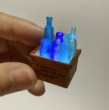 ＊青 LEDボトルライト 電池式 モールベア miniaturelamp ミニチュア ドールハウス malo エムアロ ＊_画像3