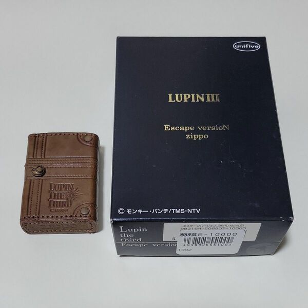 新品未使用　ZIPPO　革巻き　ルパン三世ジッポー　2002年製