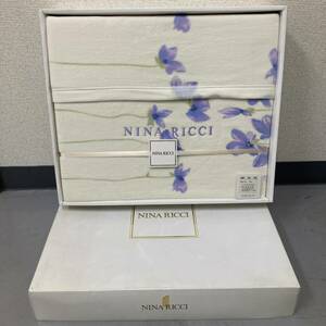 [3-93]NINA RICCI 綿毛布 ニナリッチ 寝具 花柄