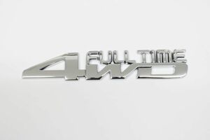 ハイグレード 高品質 汎用 FULLTIME 4WD エンブレム フルタイム 4X4 4駆 カスタム ステッカー ハスラー クロスビー ジムニー 4駆 高品質