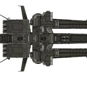 1/1700 ネェル・アーガマ 3Dプリント 未組立 宇宙船 宇宙戦艦 Nahel Argama Spacecraft Space Ship Space Battleship SFの画像8