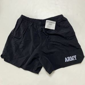 米軍実物デッドストックARMYトレーニングショーツ 黒XXXLショートパンツPFU IPFUブラックXXX-LARGE USA製アメリカ軍MADE IN U.S.A.ナイロンの画像1