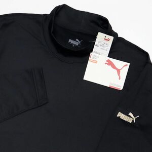 ●送料390円可能商品 プーマ PUMA ゴルフ GOLF 新品 メンズ 裏起毛 長袖 ハイネックシャツ インナー 黒 M [3FPU101-BLK-M] 三 壱★QWER