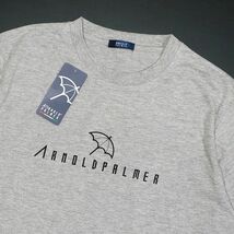 ●送料390円可能商品 アーノルドパーマー ARNOLD PALMER 新品 メンズ シンプル 半袖 Tシャツ 灰 Lサイズ[4991865T-01-L]一 三 弐★QWER★_画像1