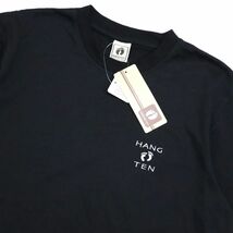 ●送料390円可能商品 ハンテン HANGTEN 新品 メンズ 快適 カジュアル シンプル 半袖 Tシャツ 黒 Lサイズ [SM376-NE5-L]一 三 弐★QWER★_画像1