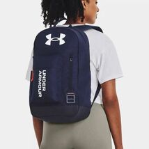 ★アンダーアーマー UNDERARMOUR UA 新品 撥水 PC収納 ハーフタイム リュックサック バックパック デイパック 紺[1362365-410]六★QWER★_画像4