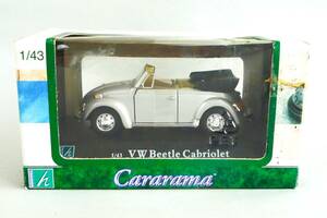 ★☆【定形外OK】未使用!HONGWELL ホンウェル Cararama 1/43 VW ビートル カブリオレ ~箱イタミ有!~中古品【同梱可】[GB09A47]☆★