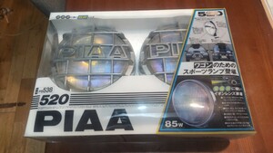PIAA 520 ランプセット 品番PS538 当時物 PIAA 中古 破損有り コード新品 イオンレンズ ピア フォグランプ フォグライト スモークライト 