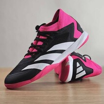 【新品】27cm adidas Predator フットサルシューズ プレデター アキュラシー.3 IN LTC82 黒 ブラック ピンク アディダス GW7069 63bhii_画像1