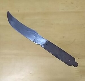中古ステンレス製ナイフ。刀身のみ。送料１８０円。軍用、アーミーナイフ、サバイバル、アンティーク。