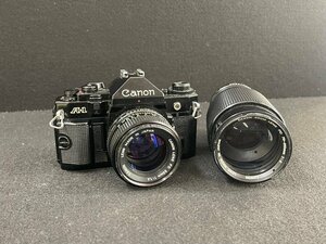 KF0603-17I ゆうパック着払い Canon A-1 50mm 1:1.4/70-210mm 1:4 レンズ2本付き 一眼レフカメラ キャノン フィルムカメラ 光学機器