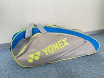 ST0603-67I　ゆうパック着払い　YONEX　ラケットバッグ　テニスラケットバッグ　ベージュ系　ヨネックス　スポーツ_画像1