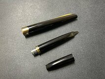 KK0603-54I　PLATINUM　万年筆　ペン先 14K P 極細　プラチナ　ブラック×ゴールド系　文房具　筆記用具_画像6