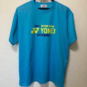 YONEXインターハイ記念Tシャツ ソフトテニス　正々堂々真っ攻勝負ロゴ入り　キッズウェア