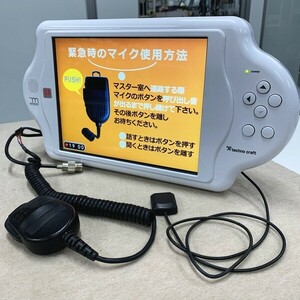 @S1534 通電確認のみ/現状品 テクノクラフト PT-NB10.4E2 GPSナビ 無線/内蔵(NT-361/2MPM型)極超短波無線電話装置 ゴルフカート用