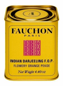 FAUCHON 紅茶 ダージリン 缶入り リーフティー 125g ×1個