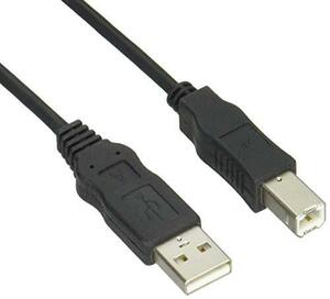 エレコム USBケーブル 【B】 USB2.0 (USB A オス to USB B オス) RoHS指令準拠 0.5m ブラック USB2-E