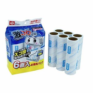 レック 激コロ スゴ技 斜めカット 70周 スペア 6個入 / カーペットクリーナー / ななめカット めくりやすい /