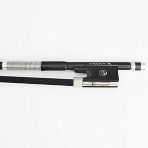 VINGOBOWカーボンファイバー・バイオリン弓Carbon Fiber Violin Bow 4/4サイズ 天然の黒い馬毛で明るい音確かな品質の画像5