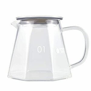 MERMOO YILAN コーヒーサーバー 450ML 耐熱ガラス 食洗機対応 珈琲考具 コーヒードリッパー
