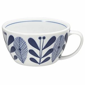 ichikyuu Mino .o- Land soup cup soup mug light weight Northern Europe approximately 280ml microwave oven dishwasher correspondence navy blue color navy made in Japan 127