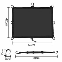 防水 ストレッチ生地 ツーリングネット 42×60cm バイク ネット ユーティリティーネッ リアボック スカバー バイク 防水カバー 荷物固定_画像2