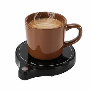 第二世代 カップウォーマーマグカップ保温コースター、5つの温度設定を備えた( 最大100°C) 、 重力センサー付き、 電気 水/お茶/コーヒー