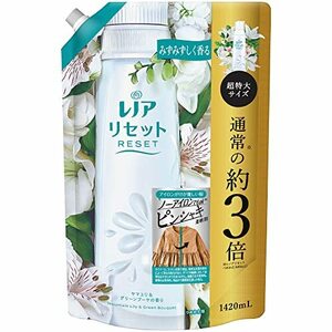 レノアリセット ヤマユリ＆グリーンブーケの香り 柔軟剤 詰替用 1420ml × 1個