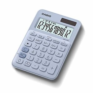  Casio colorful calculator pale blue 12 column Mini Just type MW-C20C-LB-N