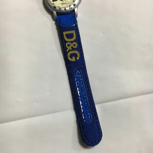 美品 電池交換済 送料一律370円 DOLCE&GABBANA 腕時計 ユニセックス ラインストーン クォーツ 3針 純正ベルトドルチェ&ガッパーナの画像4