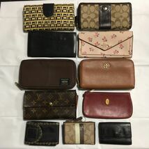 おまとめ 豪華 11点 手入れ済み LOUIS VUITTON FENDI Cartier TORY BURCH BALLY COACH PORTER 財布 カードケース ポーチ キーケース_画像1