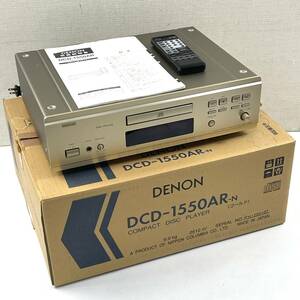 DENON CDプレーヤー DCD-1550AR リモコン/説明書/元箱付き デノン 24C 北TO2