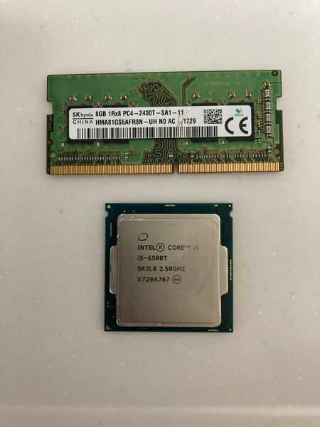 Core i5 6500T、hynix PC4-2400T 8GB セット 