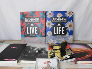 mmj 'Arc～en～Ciel 写真集2冊 ハイド写真集 ラルク楽譜3冊 CD２枚組 まとめ LIVE写真集 ラルクアンシエル HEART SINGLE 