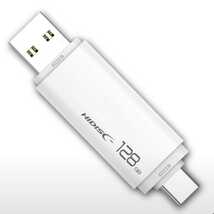 HIDISC USB3.2 /128GB Gen2 Type-C メモリ Type-Aコネクタ搭載 HDUF134C128G3C【1円スタート出品・新品・送料無料】_画像2