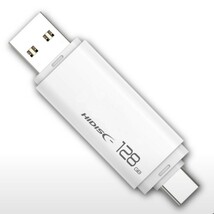 HIDISC USB3.2 /128GB Gen2 Type-C メモリ Type-Aコネクタ搭載 HDUF134C128G3C 二個セット【1円スタート出品・新品・送料無料】_画像5