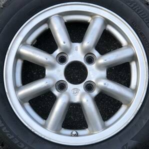 BRアルミホイール 2019年製造 ブリヂストン ICEPARTNER2 155/65R13 4本セットの画像2