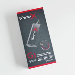 〈即決〉CREATIVE Sound BlasterX SBX-G1 ポータブル アンプ ゲーミング USB DAC 24bit/96kHz ハイレゾ ［ゆうパケット発送対応］