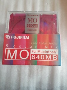  unopened *FUJIFILM Fuji film // Macintosh Macintosh for MO disk 640MB color 5 sheets pack * postage .. do ....230 jpy ~