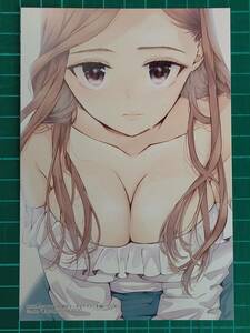 別世界のキラキラ同期がエッチなイラストを描いている 特典イラストカード　saku 　非売品　B33