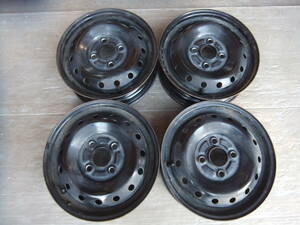 [ Honda ]JC life original steel wheel 13x4J 4-100 +40 hub 56*4 pcs set 40322-10 inspection )JB life Thats Zest 