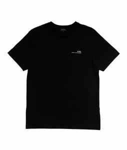 【美品】A.P.C アーペーセー Tシャツ ブランドロゴ ブラック 半袖 メンズ ユニセックス サイズM 