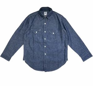 [ beautiful goods ]POST O'VLLS post coverall Cruiser shirt double stitch car n blur - work shirt 1256-IC regular price 30,800 jpy S