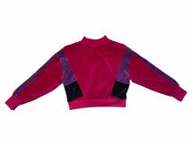 【美品】adidas ADIDAS アディダス トップス ベロア ベルベット CREW LG SWEATSHIRT 定価12,100円 ピンク パープル L _画像8