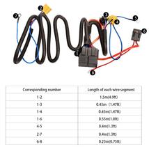 リレーハーネス H4 LED対応 汎用 フォグ配線 フォグランプリレー ハーネス ソケット 12V 増設_画像4